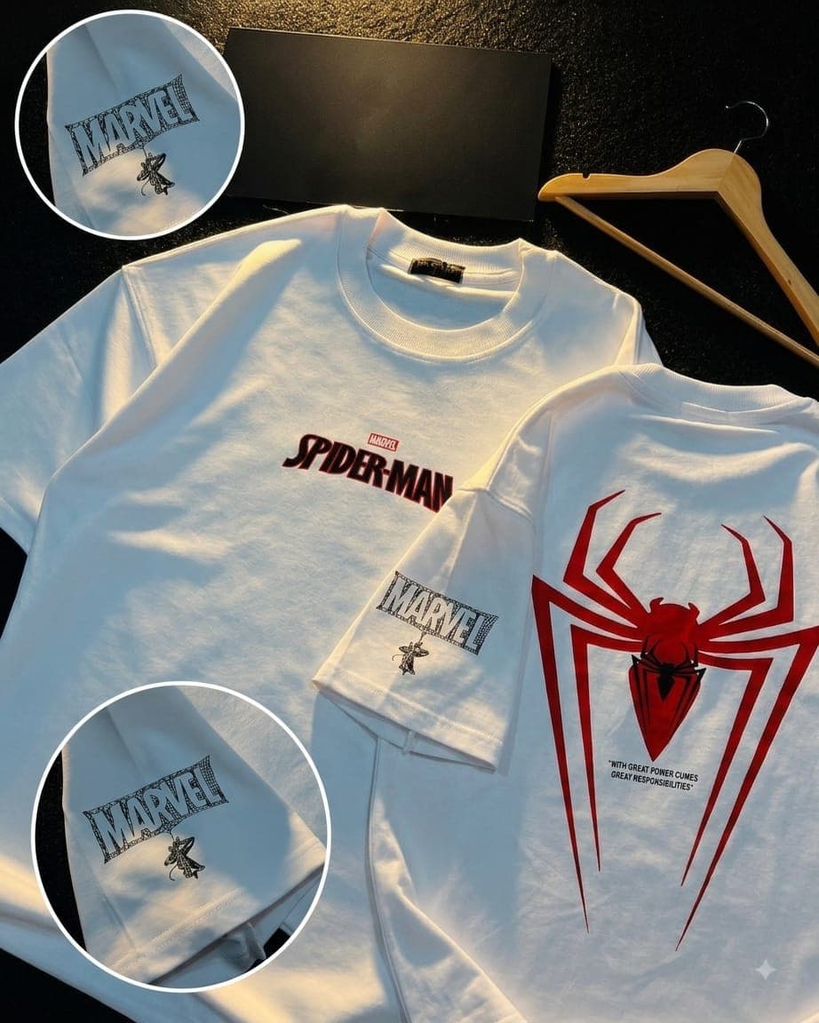  SPIDERMAN COTTON T-SHIRT
