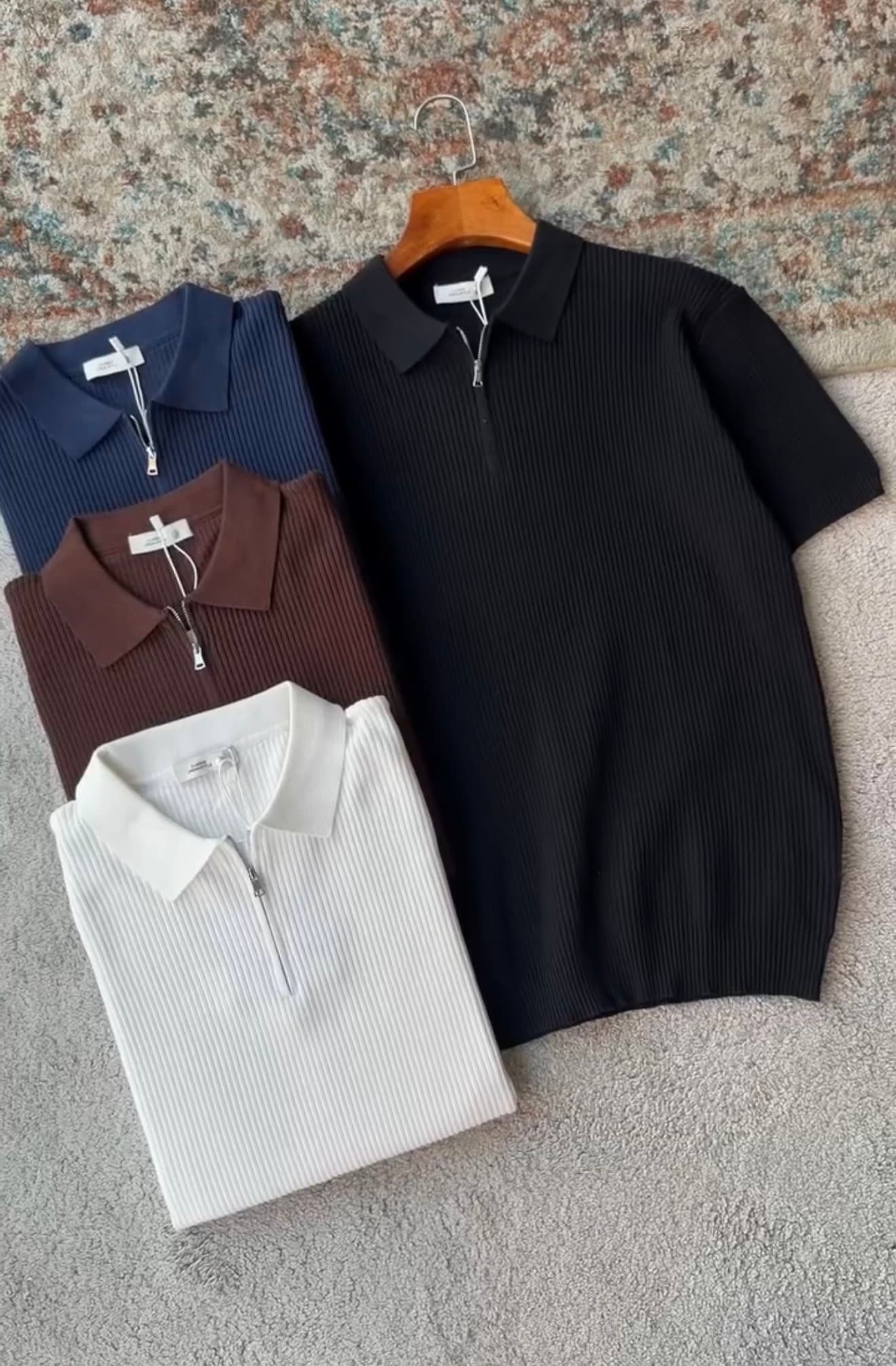 COTTON KNIT POLO SHIRT